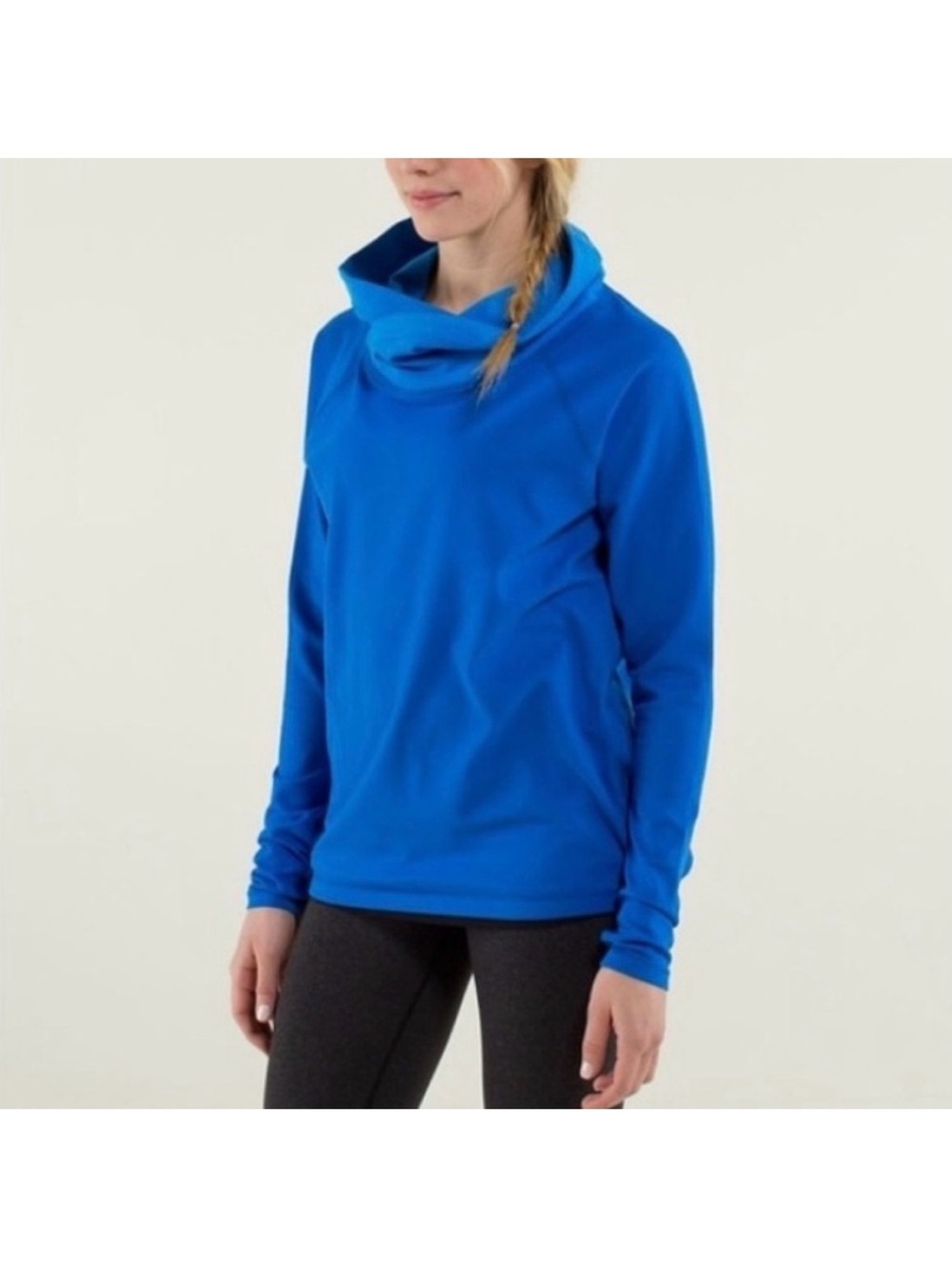 lululemon athletica Royal Blue Cowl Neck Sweater